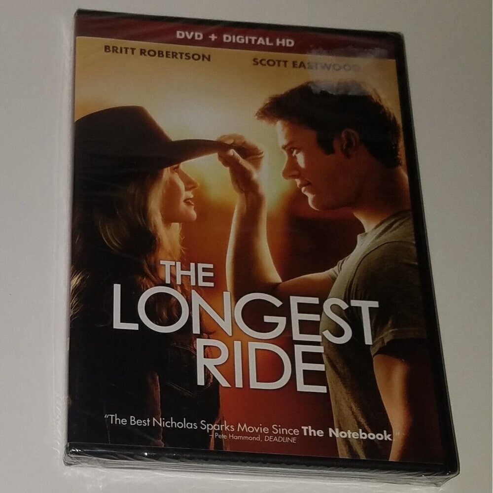 NEW Longest Ride DVD SEALED Nicholas Sparks Movie Scott Eastwood Britt Robertson
